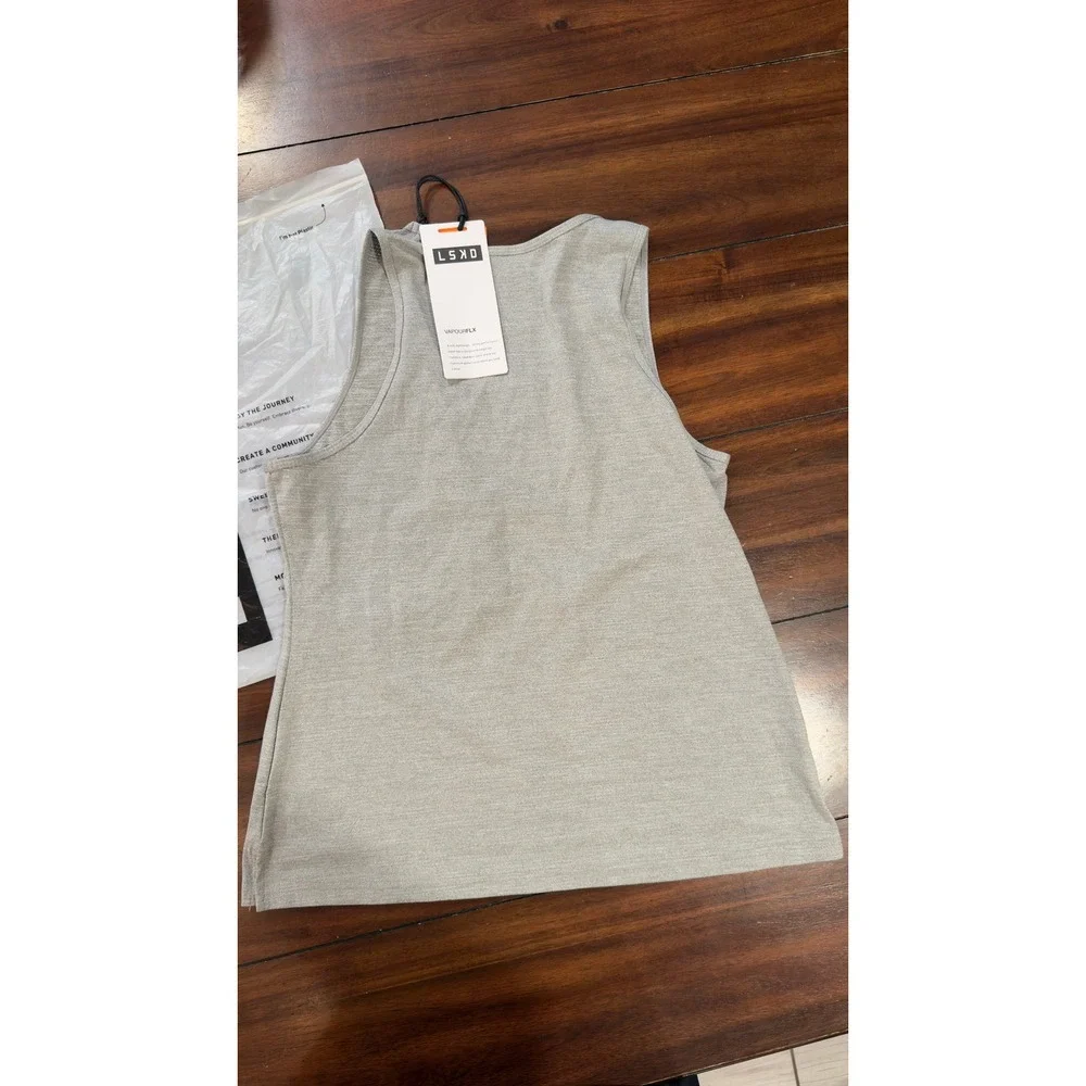 LSKD Perform Vapourflx Tank Top Light Grey Marl  Women's Size Medium NWT NEW
